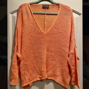 Wooden Ships Coral Sweater